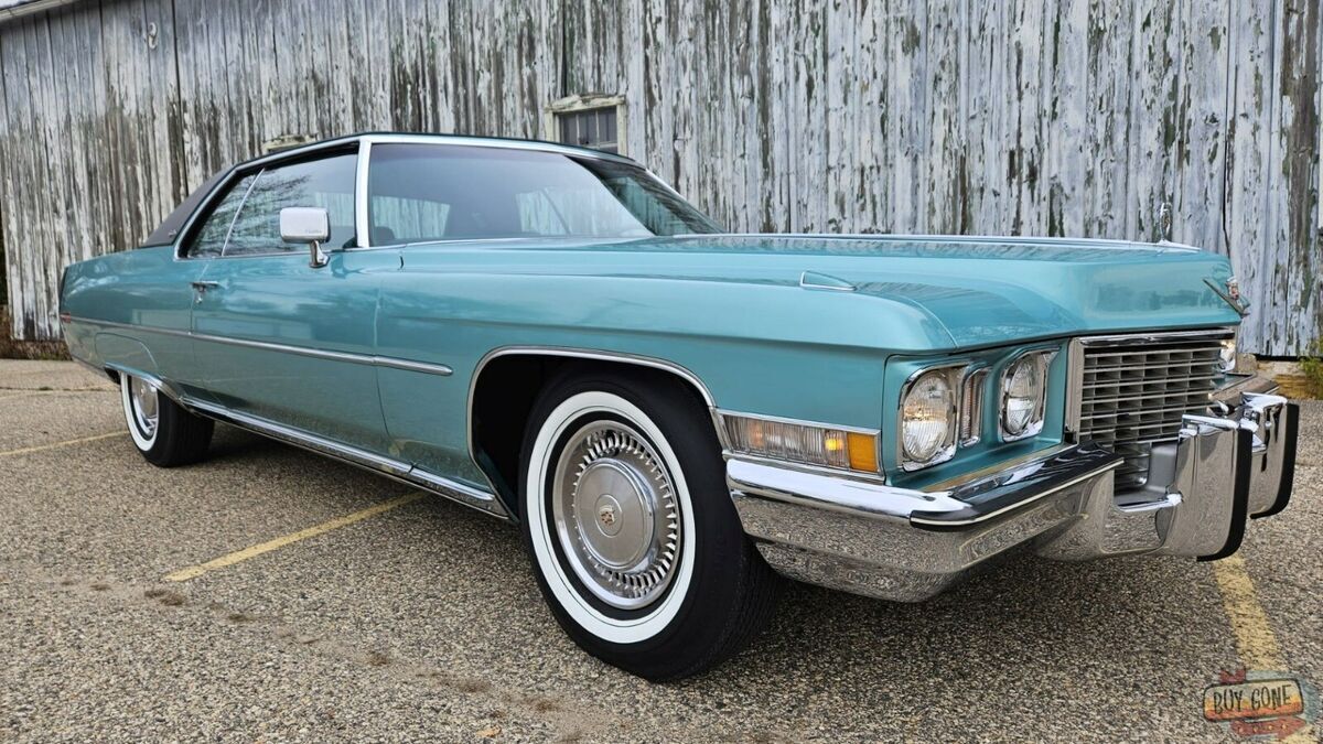 1972 Cadillac DeVille 472 V8 Mostly Original Adriatic Blue Poly Paint Rust Free