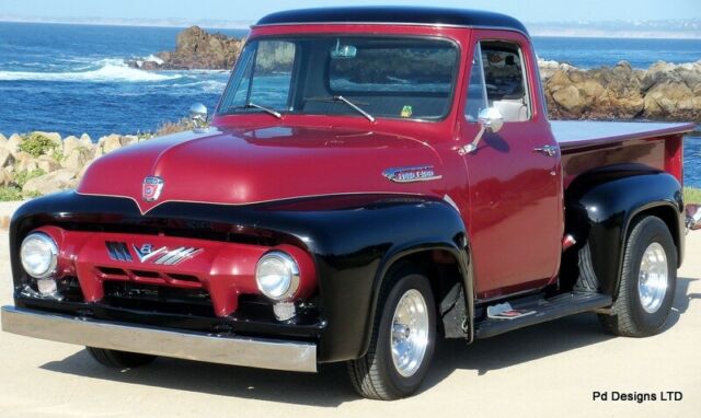 1954 Ford F-100 Black/Burgundy