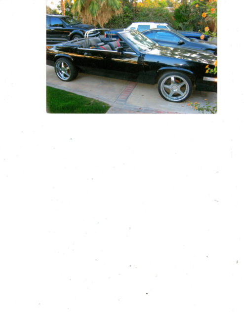 1979 Cadillac Eldorado Black, Convertable, Cust Wheels