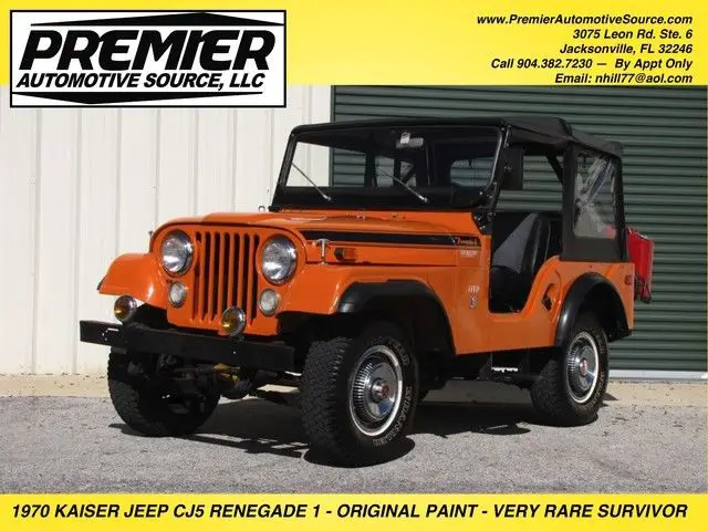 1970 Jeep CJ KAISER JEEP CJ5 RENEGADE 1