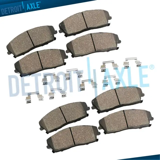 Front & Rear Ceramic Brake Pads - Avalanche Silverado Suburban 1500 Tahoe Yukon