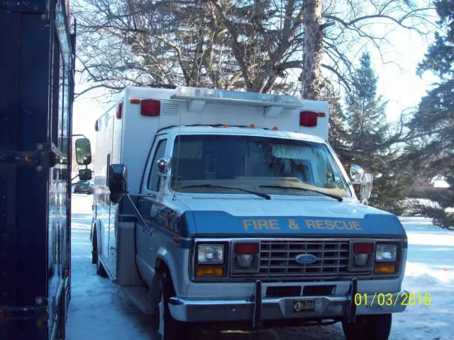 1985 Ford E-Series Van Ambulance Cut Out Van