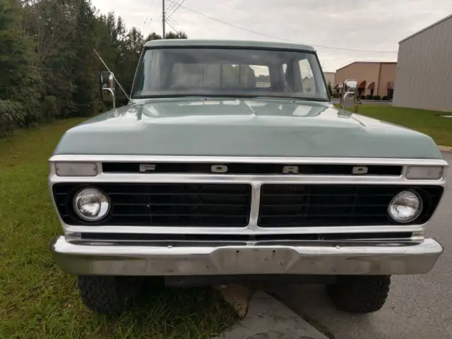 1973 Ford F-250 chrome grill, front and rear bumpers