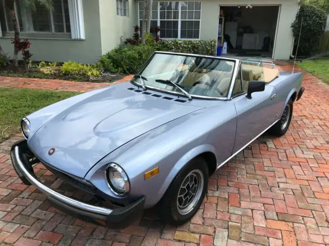 1980 Fiat 124 Spider Beige Leather