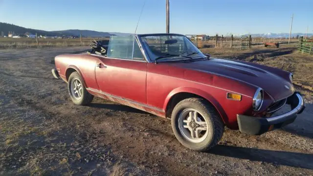 Fiat 124 Spider Convertible 1975 Soft Top 4 Cylinder 5 Speed 2 Door for ...