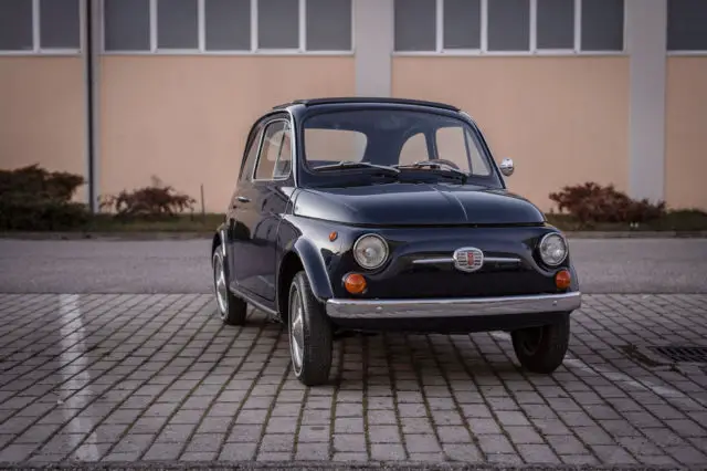 1967 Fiat 500 Stunning "Blue Medio" 456 with Red/White interior