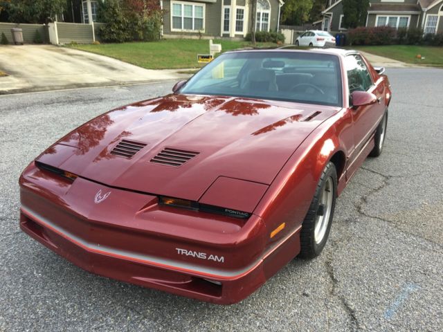 1986 Pontiac Trans Am GARAGED LOW MILES WS6 T-TOPS TUNED PORT INJECTION