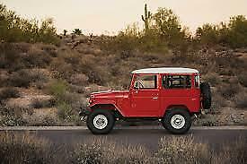 1969 Toyota Land Cruiser Red with White Top