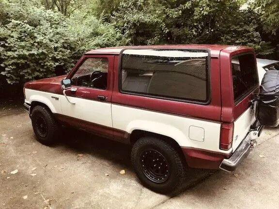 1989 Ford Bronco II Red with White Stripe