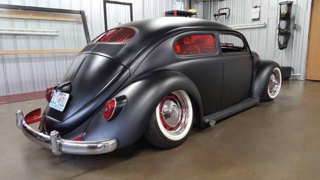 1966 Volkswagen Beetle - Classic Full Custom Bagged Chopped 56 Oval Glass Top