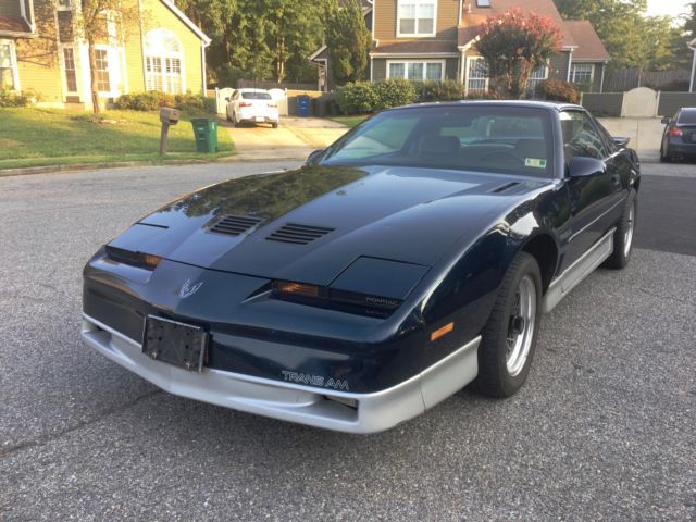 1987 Pontiac Trans Am GARAGED LOW MILES ONE OWNER WS6 T-TOPS
