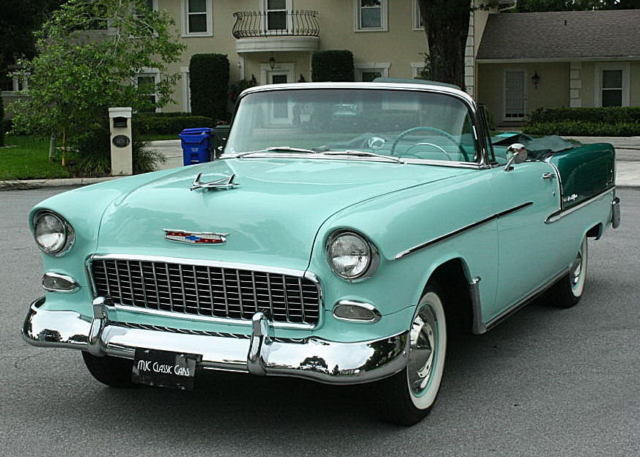 1955 Chevrolet Bel Air/150/210 CONVERTIBLE - FRAME OFF - 4 SPD - 200 MI