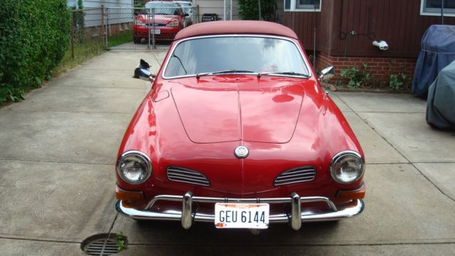 1971 Volkswagen Karmann Ghia Original chrome bumpers