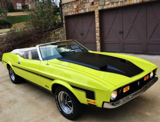 1972 Ford Mustang CONVERTIBLE RARE BRIGHT LIME, LIKE 71,73,1971,1973