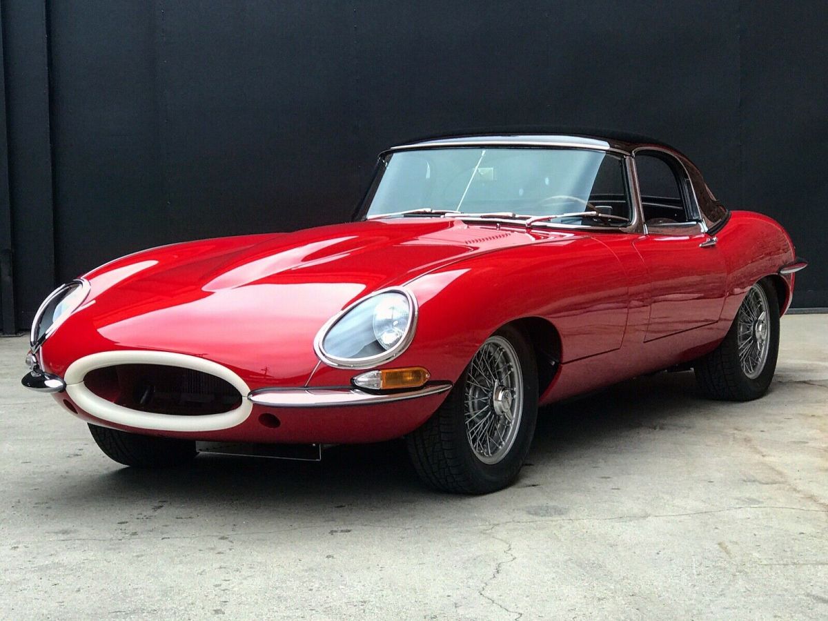 1963 Jaguar E-Type Black Leather