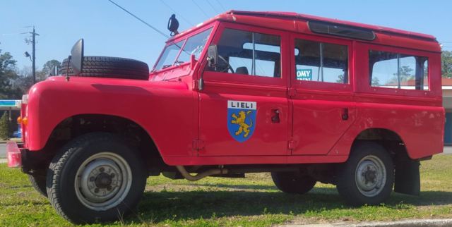 1977 Land Rover 109 hard  top  original fire dept truck