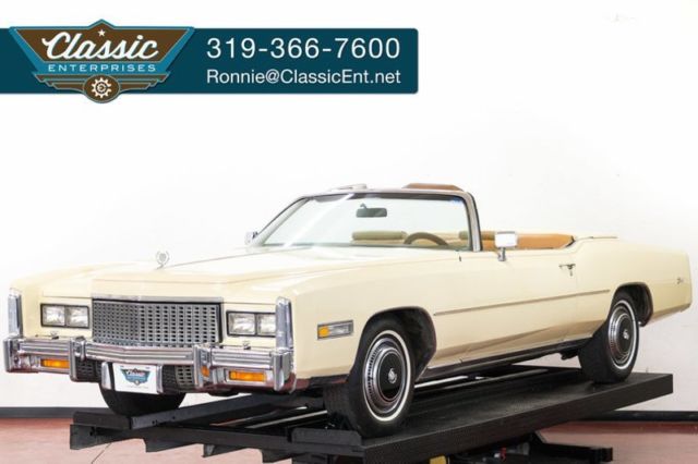 1976 Cadillac Eldorado Convertible with full power and parade boot