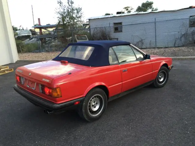 1986 Maserati Spyder Cabriolet