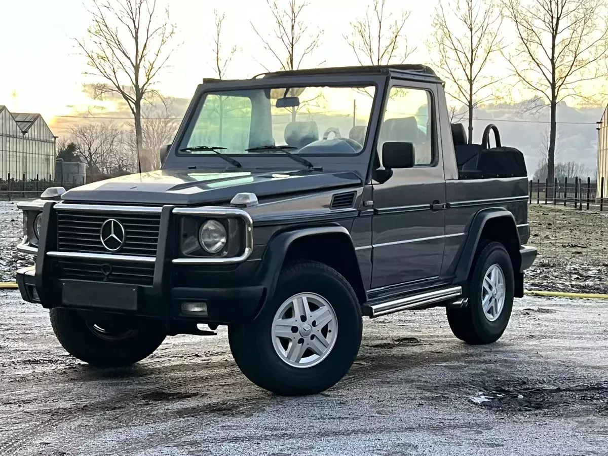 1991 Mercedes-Benz G-Class Cabriolet + hardtop in body color.