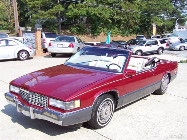 1989 Cadillac DeVille 71K CONVERTIBLE COUPE 1 OF APPROX 300 BUILT