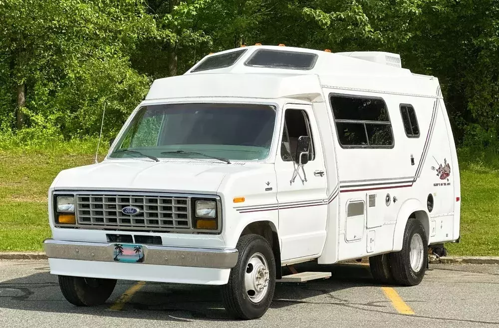 No Reserve! 1987 Ford E350 RV Conversion Van Champion 71k Miles Camper ...