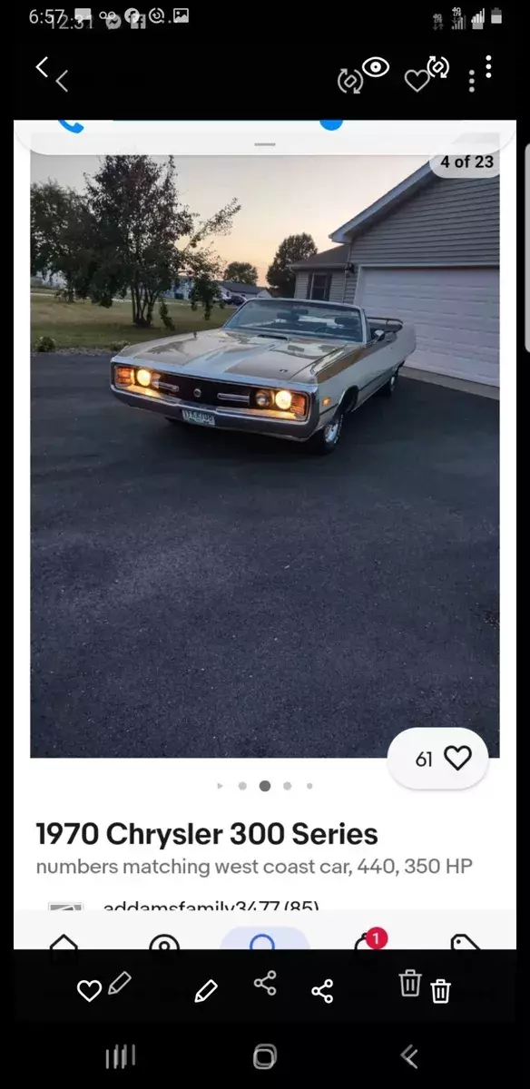 One out of maybe 200 left existing 1970 Chrysler 300 Series