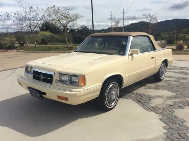 1986 Dodge 600 Convertible