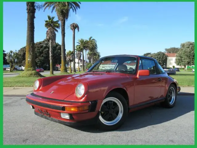 1984 Porsche 911 Carrera Targa Rare Kiln Red Metallic