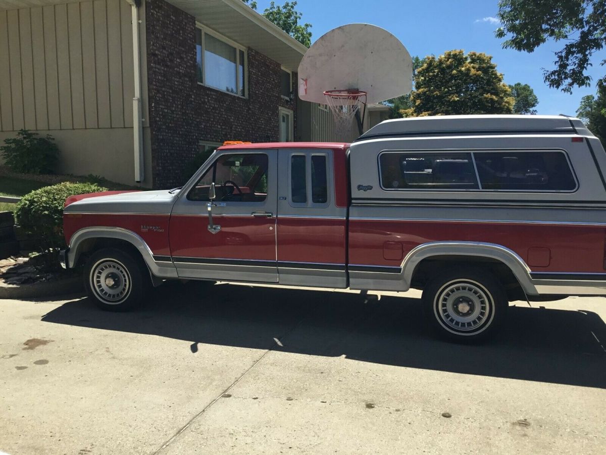 1981 Ford F-150 Pristine Silver and Red