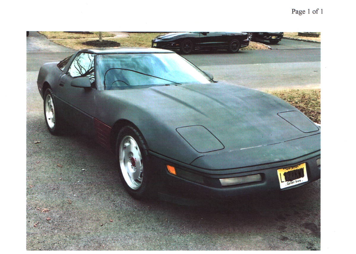 1991 Chevrolet Corvette 2 dr targa top