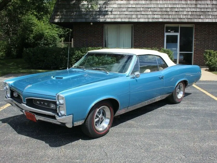 1967 Pontiac GTO - CONVERTIBLE - TYROL BLUE - 400 V8 AUTO TRANS -