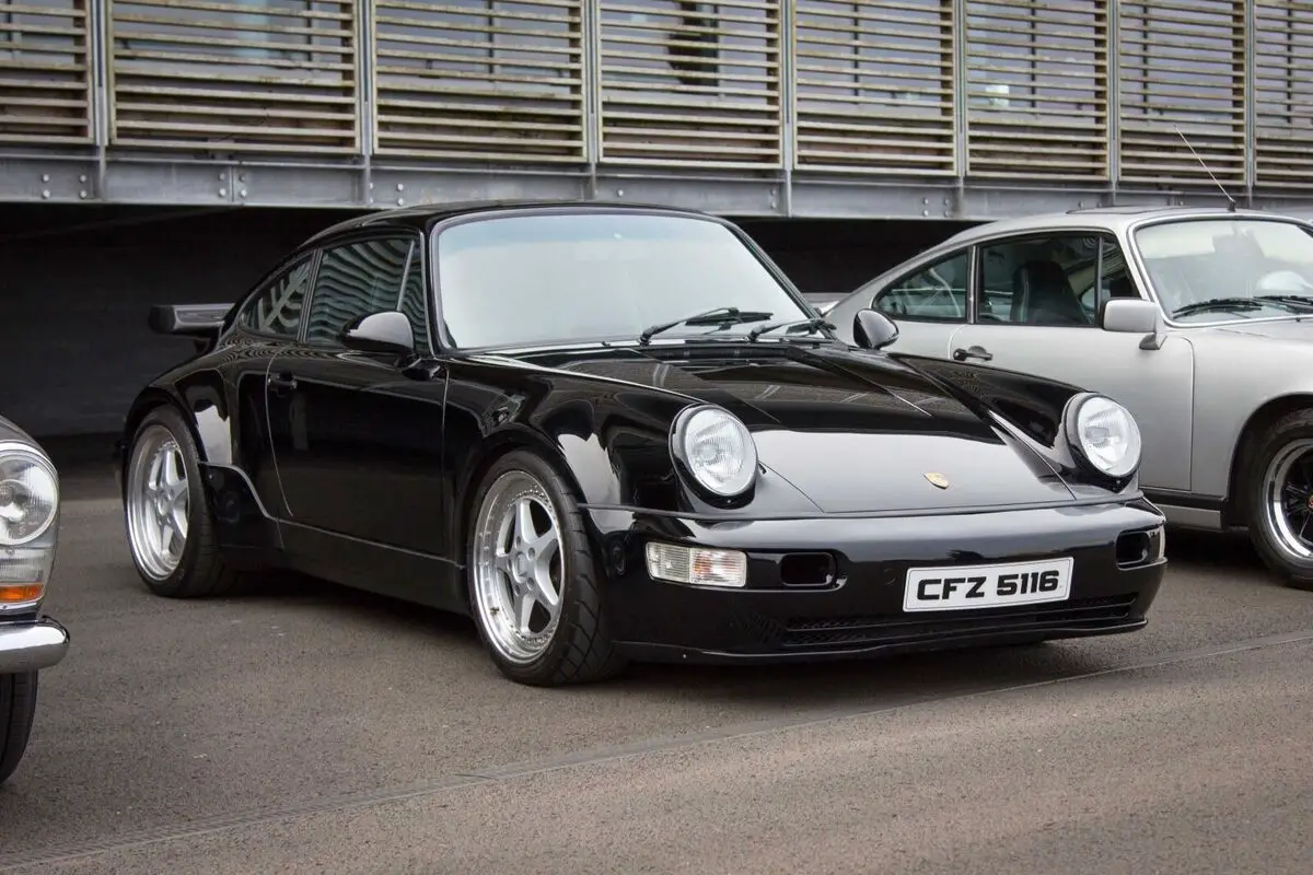 1991 Porsche 911 black leather