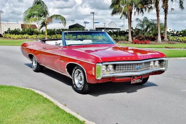 1969 Chevrolet Impala Convertible 327 V8 Auto Factory A/C Power Steering