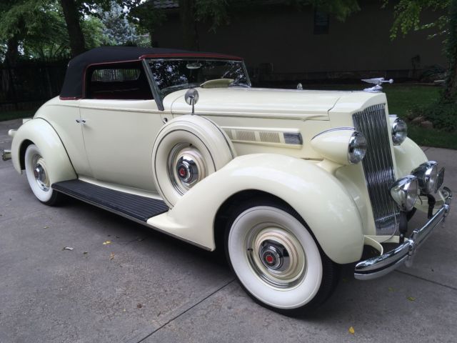 1936 Packard Model 120-B Cream/Ox Blood