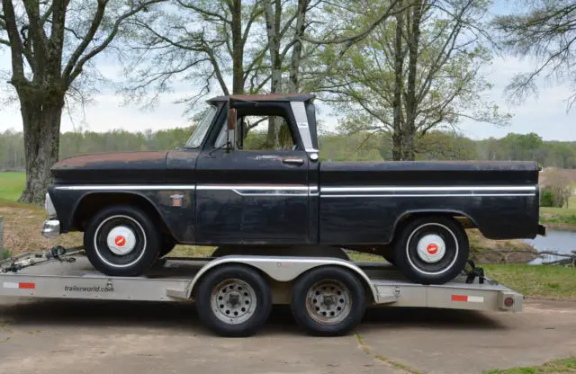 1964 Chevrolet C-10 SWB FACTORY BLACK FLEETSIDE PICKUP