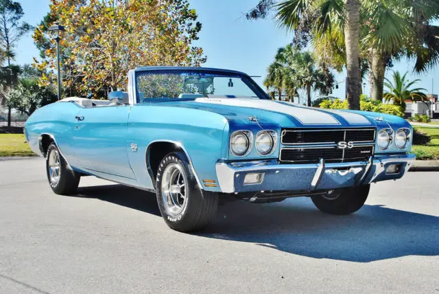 1970 Chevrolet Chevelle SS Convertible #s Matching 396 Fac A/C Build Sheet