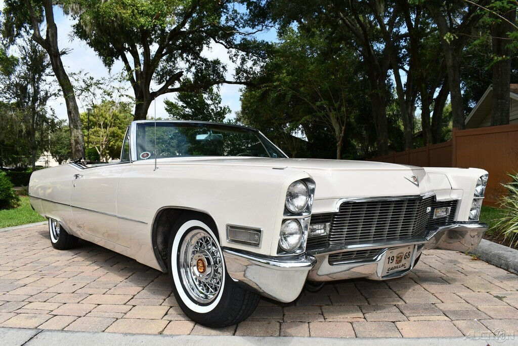 1968 Cadillac DeVille Convertible Kelsy Hayes Wheels.