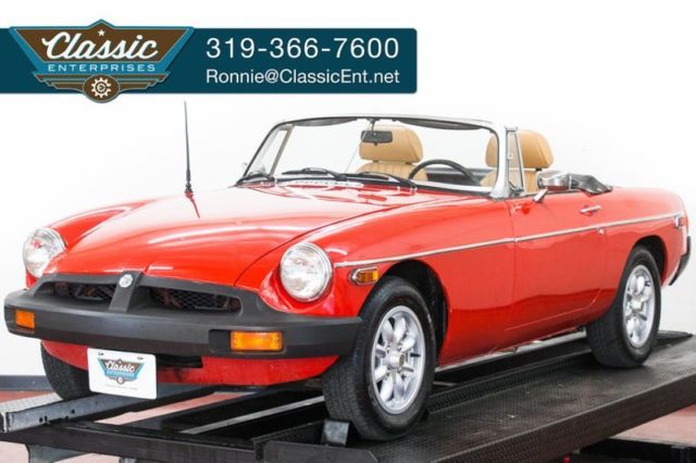 1974 MG Other Blaze Red over Camel tan in classic English style