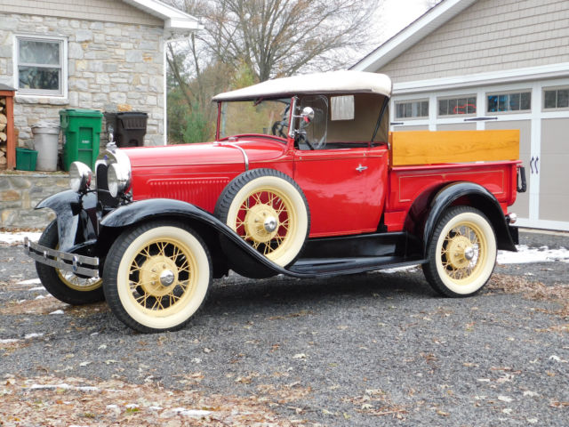 1931 Ford Model A Roadster Pickup; Lacquer Paint