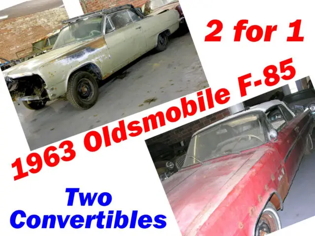 1963 Oldsmobile Cutlass Convertibles 2 for 1 (Two Cars!)