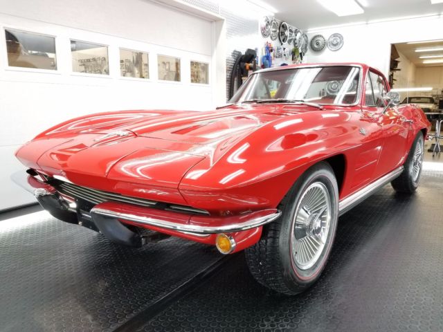 1964 Chevrolet Corvette Coupe - 4 Speed - RED on RED - Videos