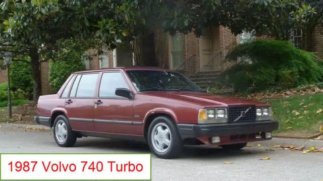 1987 Volvo 740 Deep Red-Burgundy