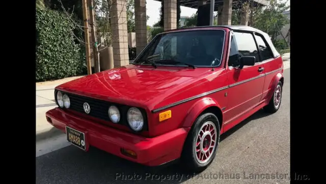 1988 Volkswagen Cabrio Wolfsburg Edition